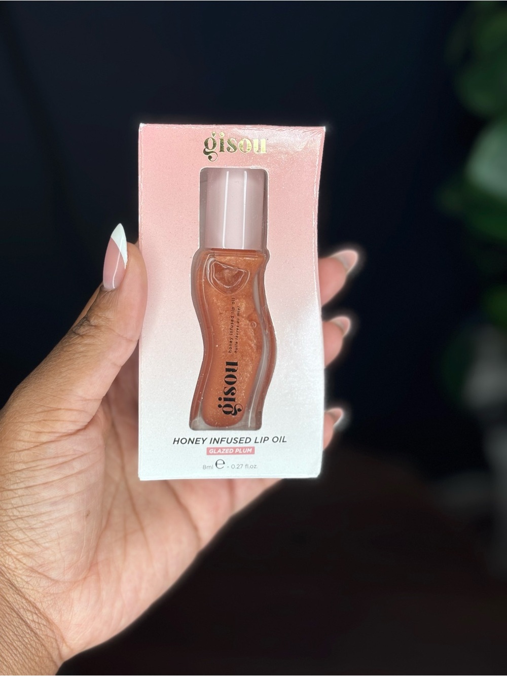 *BRAND NEW* Gisou Honey Infused Lip Oil in Glazed Plum